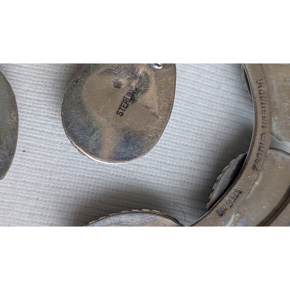 Kathleen Chavez Navajo Sterling Silver Malachite Squash Blossom Necklace + EUC - Picture 16 of 16